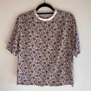 French Brand Sandro - Estela Silk Top - Size 2